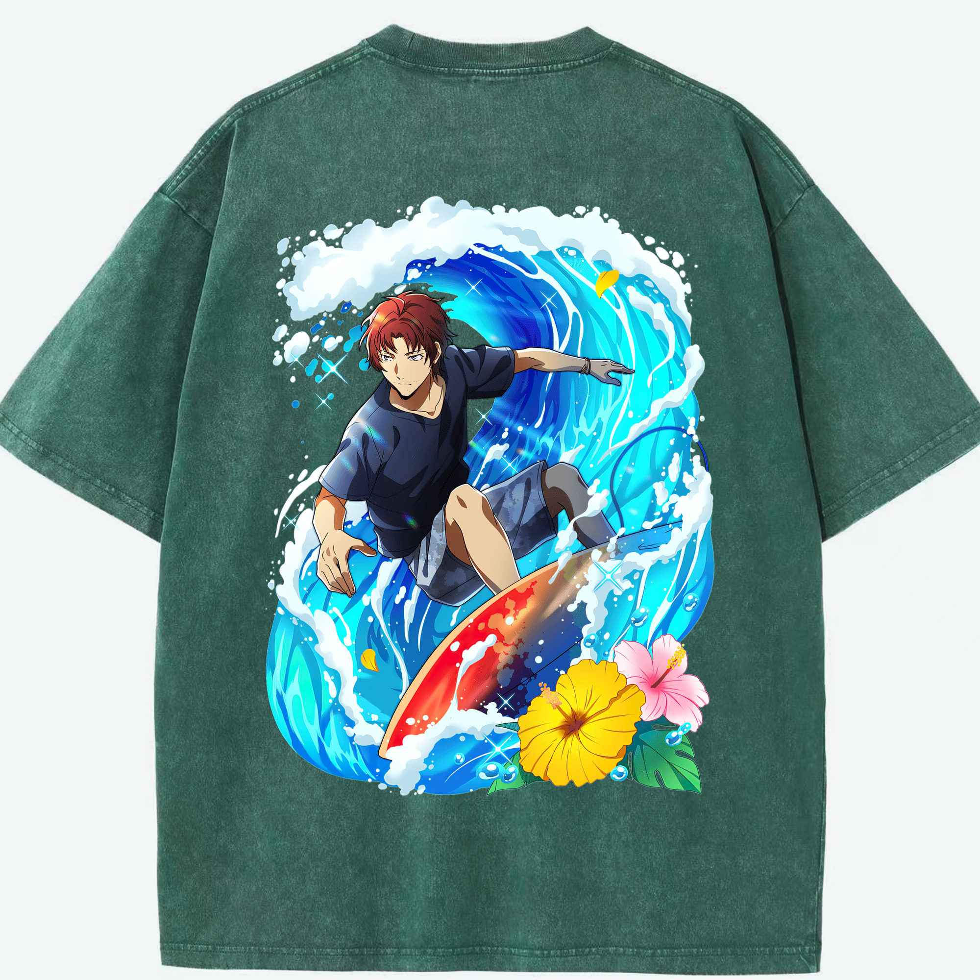 （画像用） 文豪ストレイドッグス Bungo Stray Dogs 綿100% ヴィンテージ風 半袖Tシャツ（背面プリント）